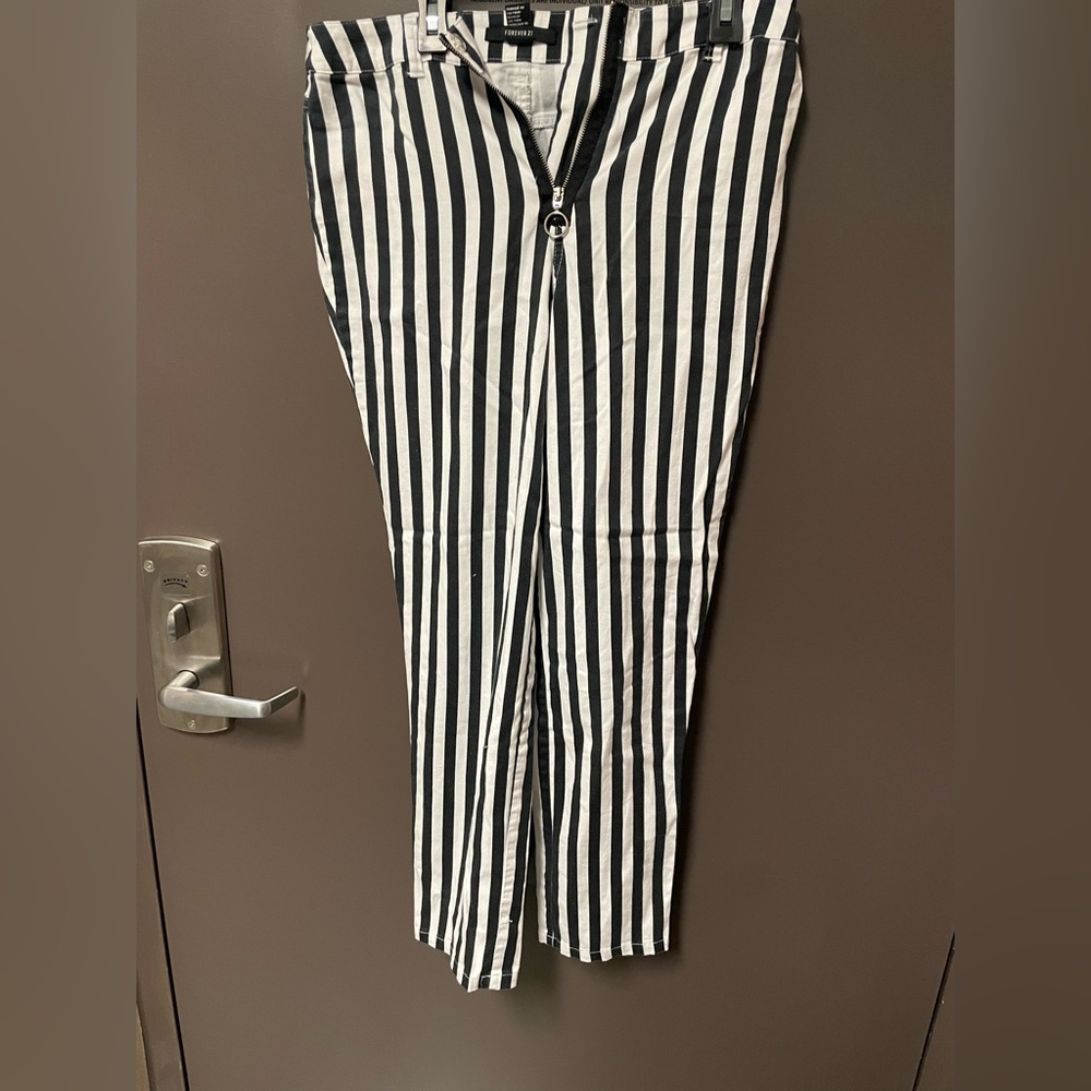 Black and White Stripped Pants
